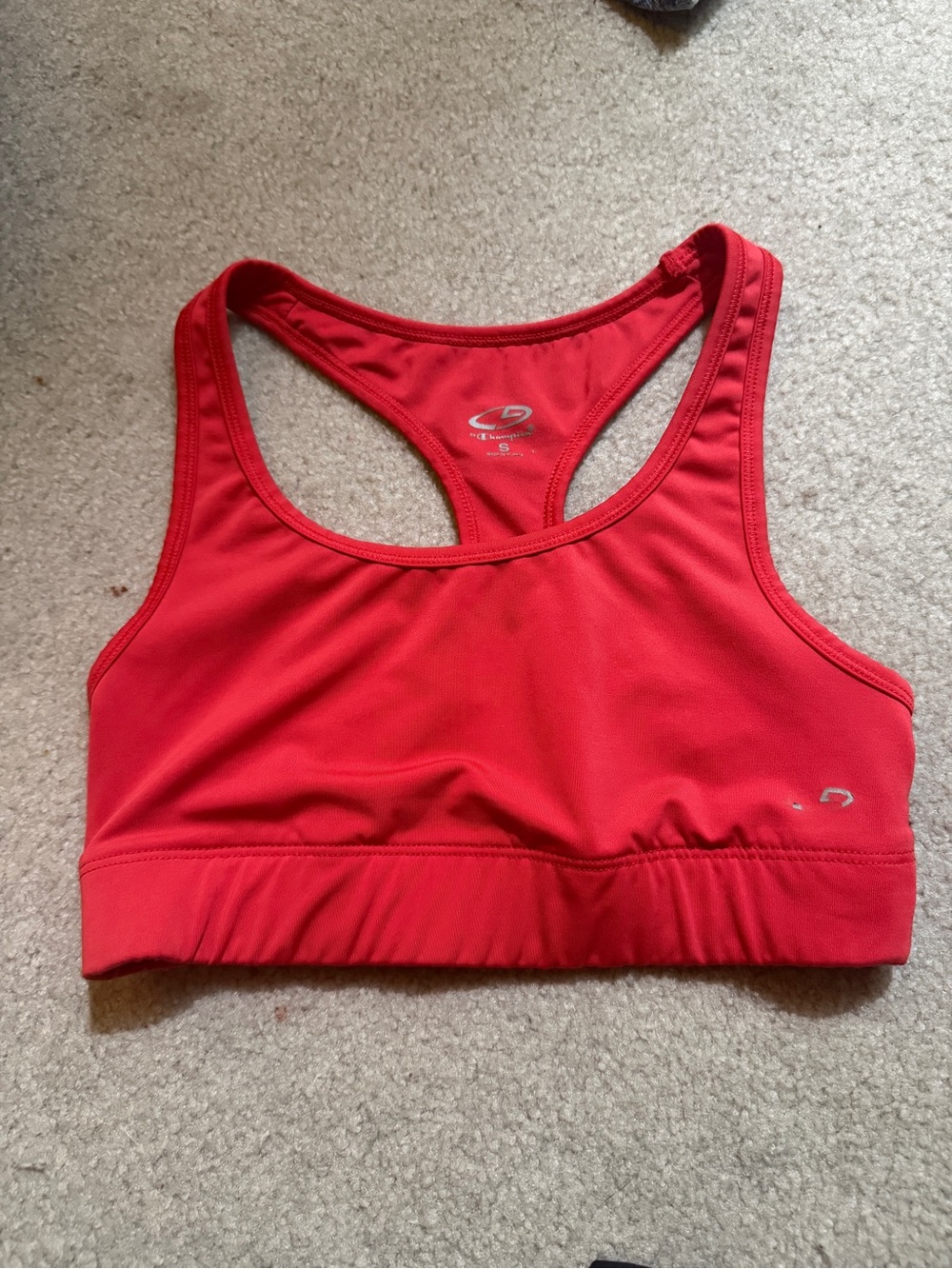 Champion Bright Red Racerback Sports Bra